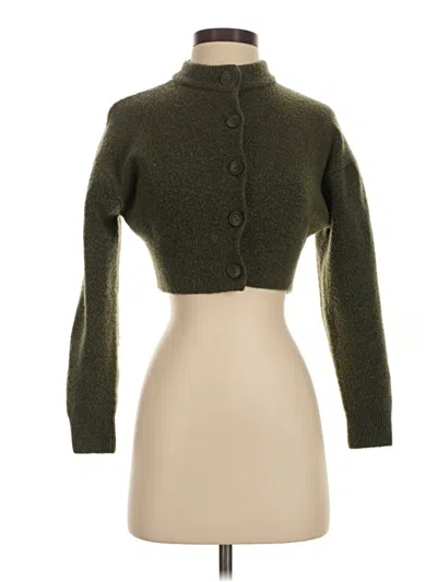 Pre-owned Zara Turtleneck Sweater In Green