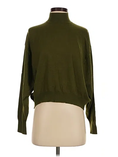 Pre-owned Zara Turtleneck Sweater In Green