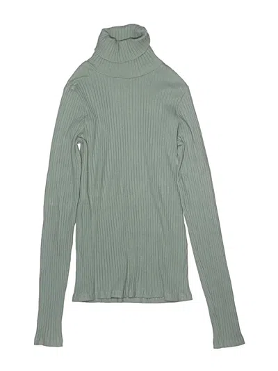 Pre-owned Zara Kids' Turtleneck Sweater In Green