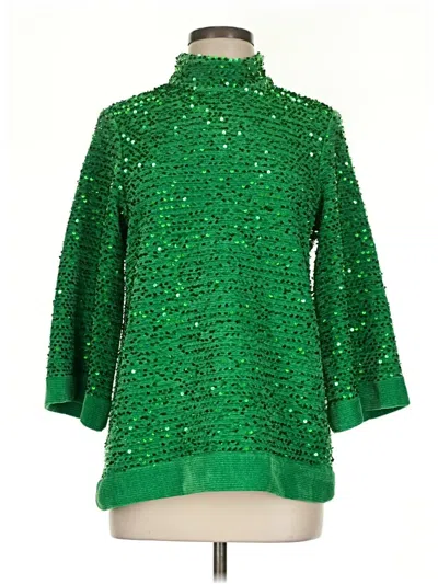 Pre-owned Zara Turtleneck Sweater In Green