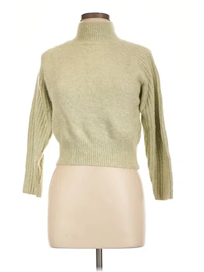 Pre-owned Zara Turtleneck Sweater In Green
