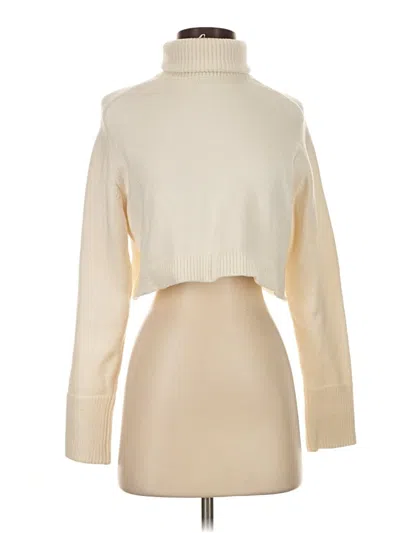 Pre-owned Zara Turtleneck Sweater In Ivory