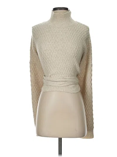 Pre-owned Zara Turtleneck Sweater In Ivory
