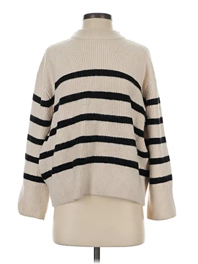 Pre-owned Zara Turtleneck Sweater In Ivory