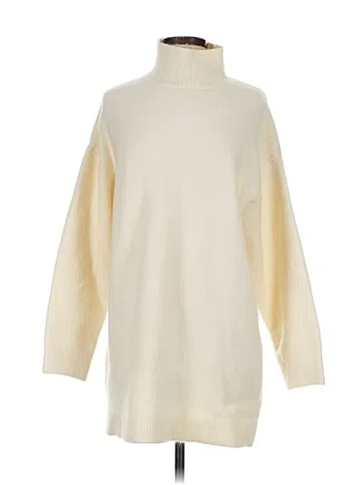 Pre-owned Zara Turtleneck Sweater In Ivory