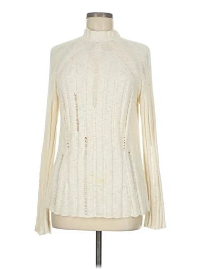 Pre-owned Zara Turtleneck Sweater In Ivory