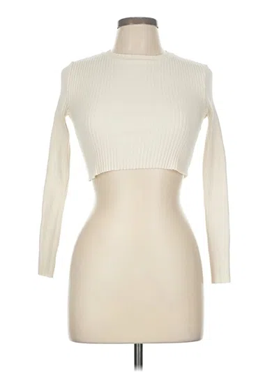 Pre-owned Zara Turtleneck Sweater In Ivory