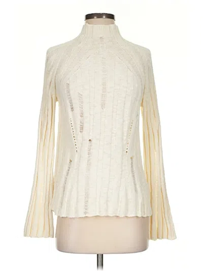 Pre-owned Zara Turtleneck Sweater In Ivory