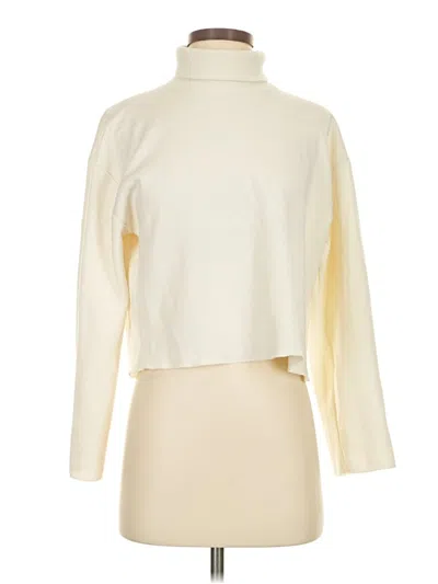 Pre-owned Zara Turtleneck Sweater In Ivory