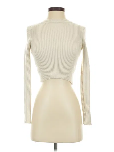 Pre-owned Zara Turtleneck Sweater In Ivory