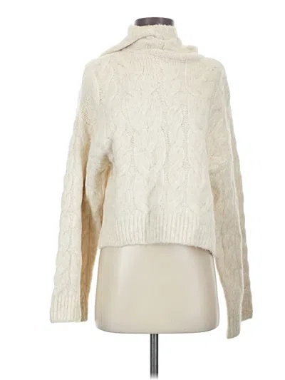 Pre-owned Zara Turtleneck Sweater In Ivory