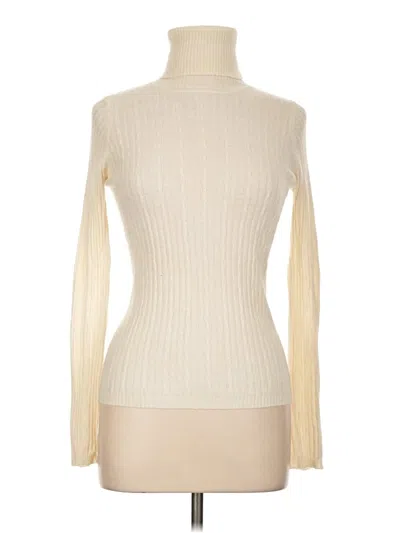 Pre-owned Zara Turtleneck Sweater In Ivory