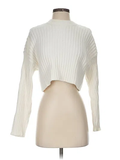 Pre-owned Zara Turtleneck Sweater In Ivory