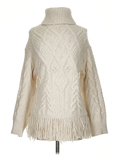 Pre-owned Zara Turtleneck Sweater In Ivory