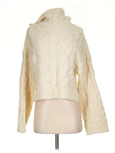 Pre-owned Zara Turtleneck Sweater In Ivory
