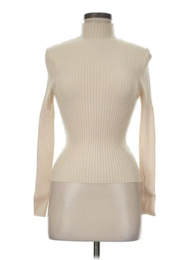 Pre-owned Zara Turtleneck Sweater In Ivory