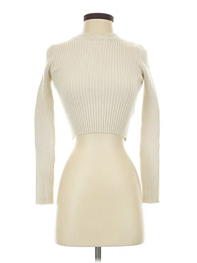 Pre-owned Zara Turtleneck Sweater In Ivory