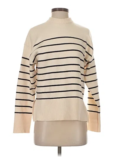 Pre-owned Zara Turtleneck Sweater In Ivory