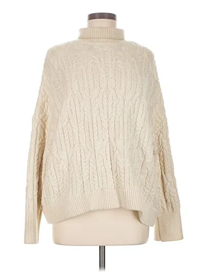 Pre-owned Zara Turtleneck Sweater In Ivory