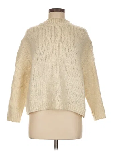 Pre-owned Zara Turtleneck Sweater In Ivory