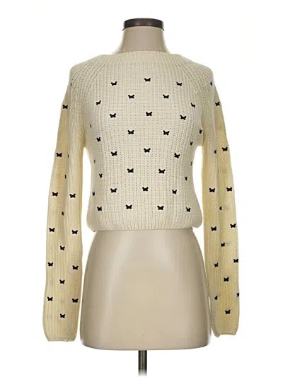 Pre-owned Zara Turtleneck Sweater In Ivory