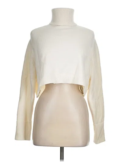 Pre-owned Zara Turtleneck Sweater In Ivory