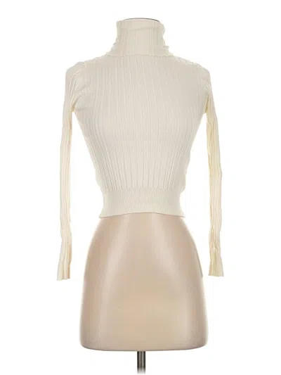 Pre-owned Zara Turtleneck Sweater In Ivory