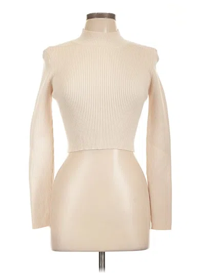 Pre-owned Zara Turtleneck Sweater In Ivory