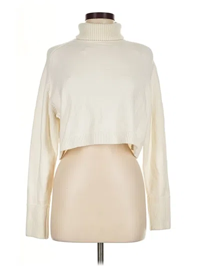 Pre-owned Zara Turtleneck Sweater In Ivory