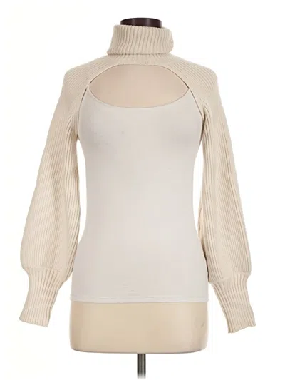 Pre-owned Zara Turtleneck Sweater In Ivory