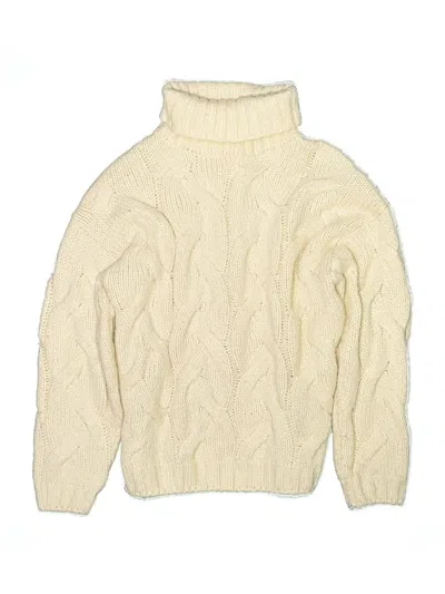 Pre-owned Zara Kids' Turtleneck Sweater In Ivory