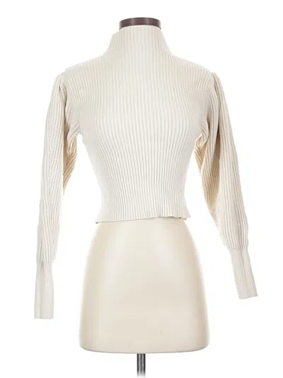 Pre-owned Zara Turtleneck Sweater In Ivory