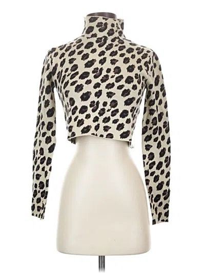 Pre-owned Zara Turtleneck Sweater In Ivory