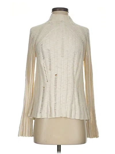 Pre-owned Zara Turtleneck Sweater In Ivory
