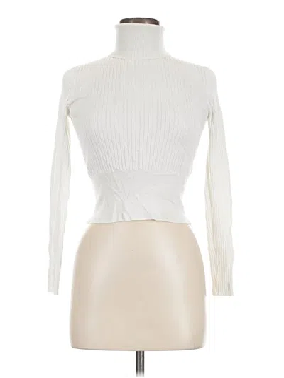 Pre-owned Zara Turtleneck Sweater In Ivory