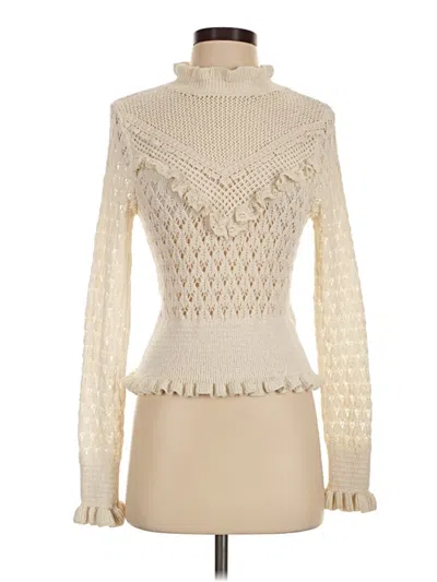 Pre-owned Zara Turtleneck Sweater In Ivory