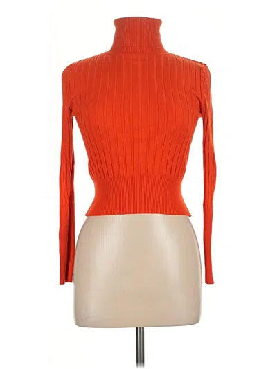 Pre-owned Zara Turtleneck Sweater In Orange