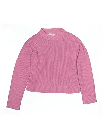 Pre-owned Zara Kids' Turtleneck Sweater In Pink
