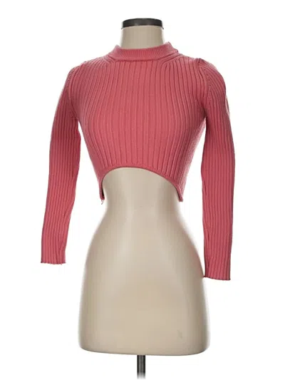 Pre-owned Zara Turtleneck Sweater In Pink