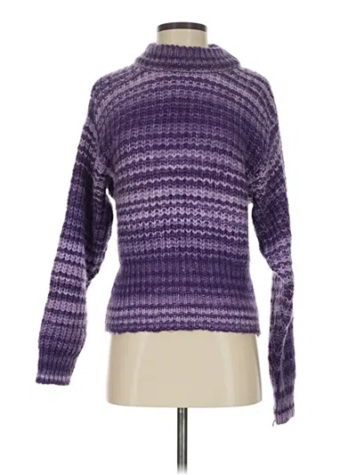 Pre-owned Zara Turtleneck Sweater In Purple