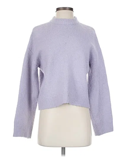 Pre-owned Zara Turtleneck Sweater In Purple