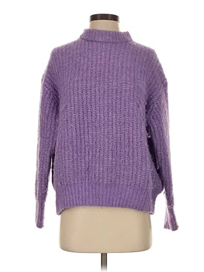 Pre-owned Zara Turtleneck Sweater In Purple
