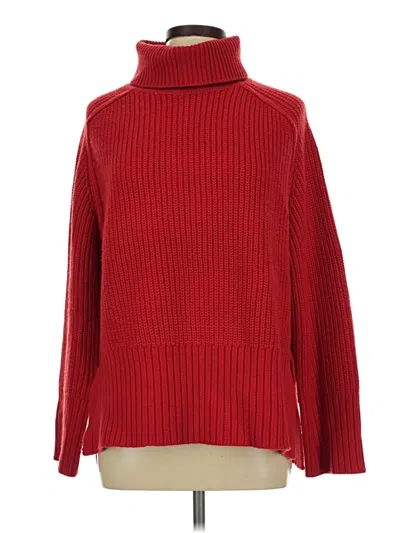 Pre-owned Zara Turtleneck Sweater In Red