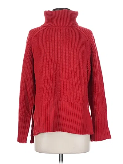 Pre-owned Zara Turtleneck Sweater In Red