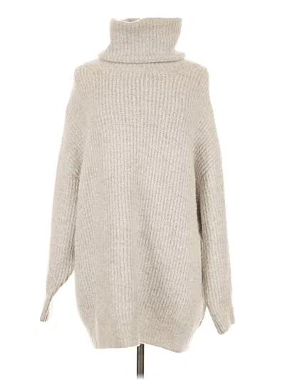 Pre-owned Zara Turtleneck Sweater In Silver
