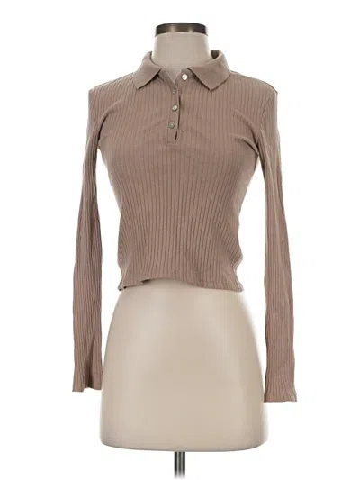 Pre-owned Zara Turtleneck Sweater In Tan