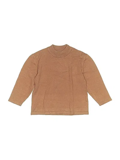 Pre-owned Zara Babies' Turtleneck Sweater In Tan