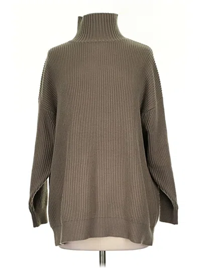 Pre-owned Zara Turtleneck Sweater In Tan