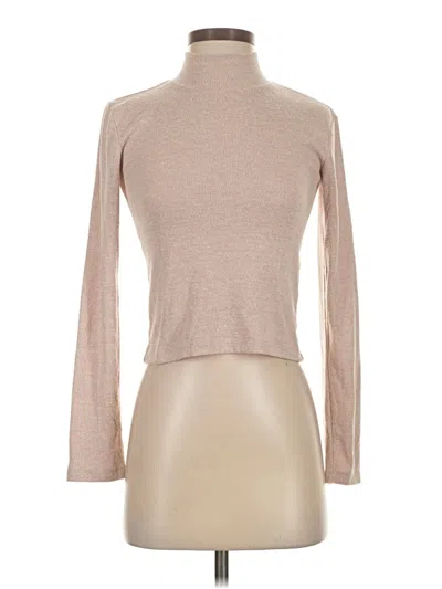 Pre-owned Zara Turtleneck Sweater In Tan