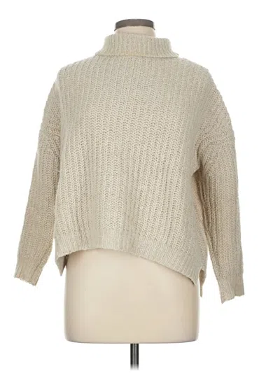 Pre-owned Zara Turtleneck Sweater In Tan